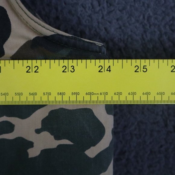 Vintage Akademiks Military Vest Mens L Green Camo AKDMKS Graphic Cotton Blend - Picture 8 of 10